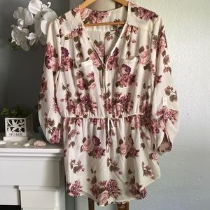 Floral Print Blouse/ Dress